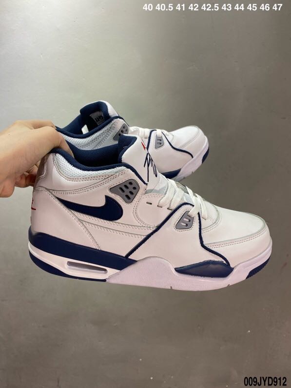 Air Flight 89 AJ4 White Blue Shoes